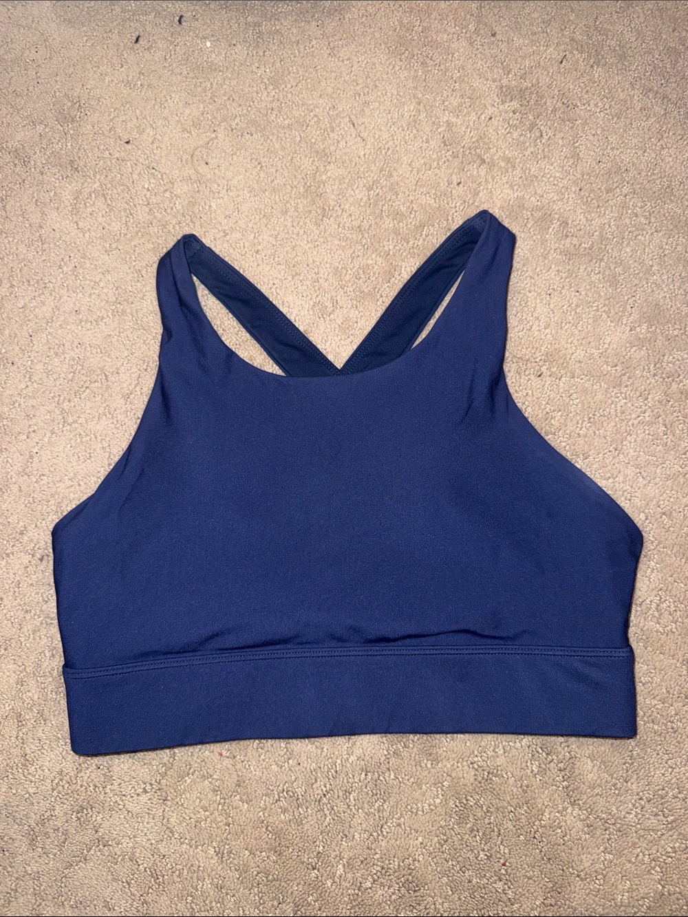 Fabletics Navy Cross-Back Sports Bra